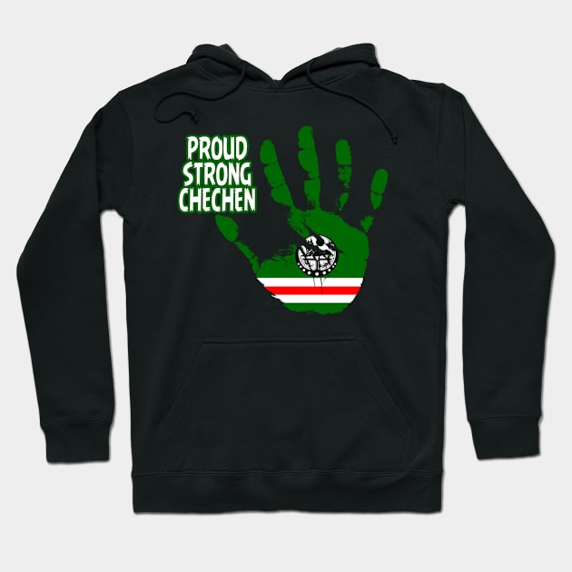 Proud Strong Chechen, Chechnya Flag, Chechen Hoodie by Jakavonis